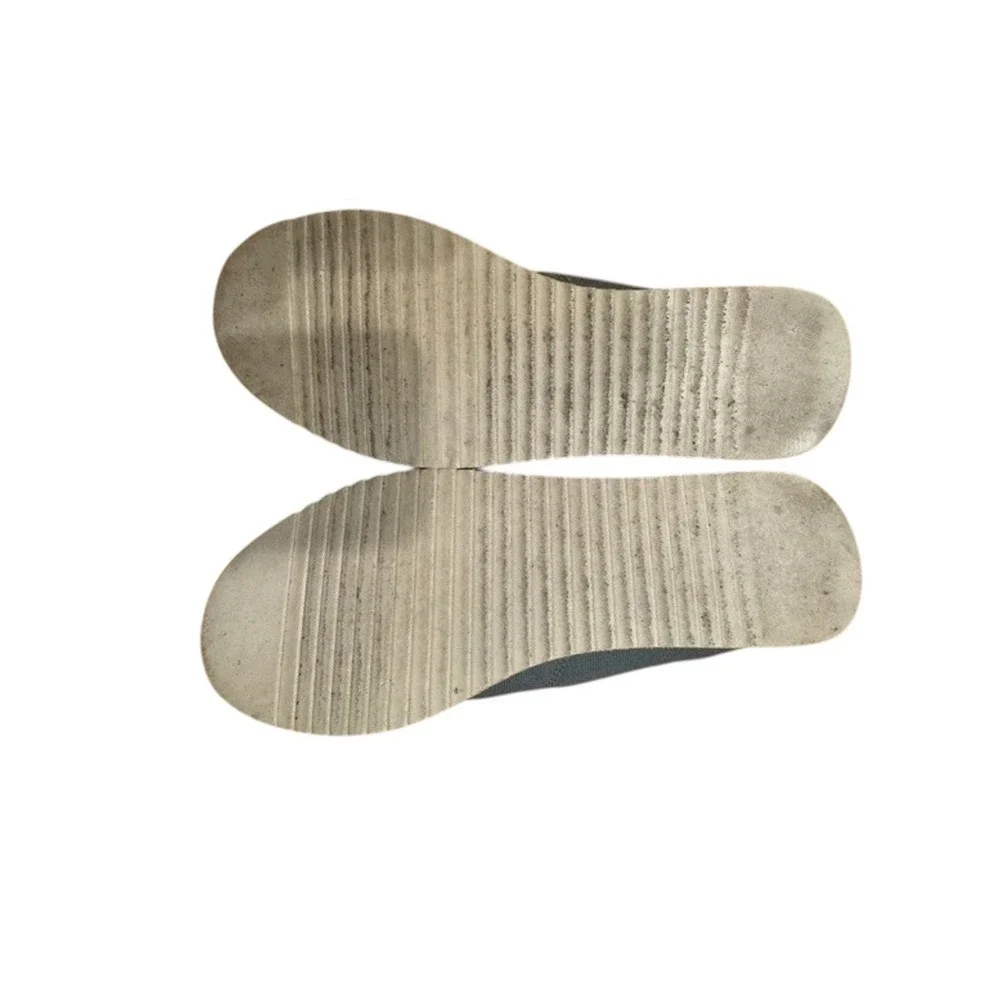 TOMS‎ Alpargata Platform Slip On Shoes Grey Canvas Womens Size 7